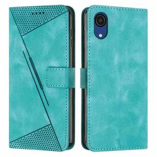 For Samsung Galaxy A03 Core Dream Triangle Leather Phone Case with Long Lanyard(Green)