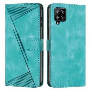 For Samsung Galaxy A42 5G Dream Triangle Leather Phone Case with Long Lanyard(Green)