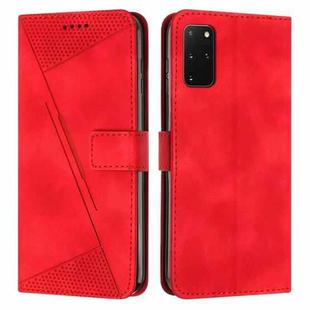 For Samsung Galaxy S20+ Dream Triangle Leather Phone Case with Long Lanyard(Red)