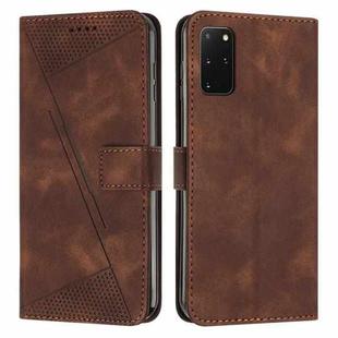For Samsung Galaxy S20+ Dream Triangle Leather Phone Case with Long Lanyard(Brown)