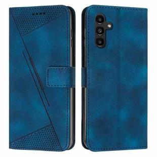 For Samsung Galaxy M55 / C55 Dream Triangle Leather Phone Case with Long Lanyard(Blue)