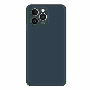 For iPhone 15 Pro Max Imitation Liquid Silicone Phone Case(Dark Green)