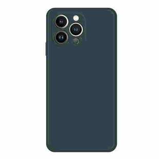 For iPhone 15 Pro Imitation Liquid Silicone Phone Case(Dark Green)