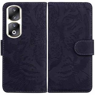For Honor 90 Pro Tiger Embossing Pattern Flip Leather Phone Case(Black)