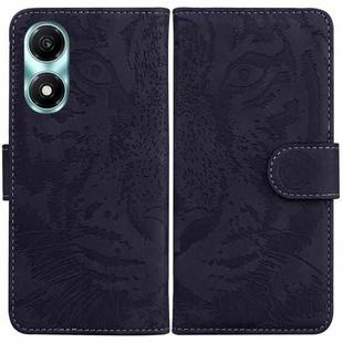 For Honor X5 Plus / Play 40C Tiger Embossing Pattern Flip Leather Phone Case(Black)