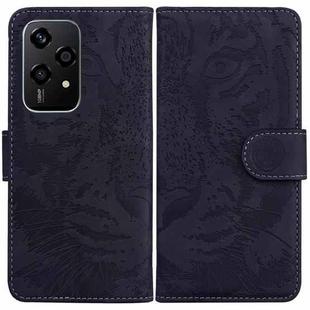 For Honor 200 Lite Global Tiger Embossing Pattern Flip Leather Phone Case(Black)
