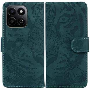 For Honor Play 60 Plus Tiger Embossing Pattern Flip Leather Phone Case(Green)