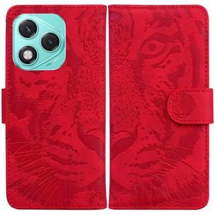 For Honor 400 Lite Tiger Embossing Pattern Flip Leather Phone Case(Red)