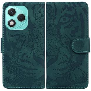 For Honor 400 Lite Tiger Embossing Pattern Flip Leather Phone Case(Green)