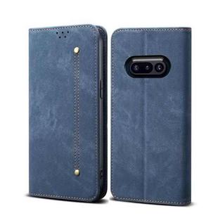 For Nothing Phone 3a Denim Texture Casual Style Flip Leather Case(Blue)