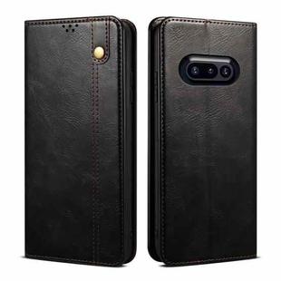 For Nothing Phone 3a Oil Wax Crazy Horse Texture Leather Phone Case(Black)