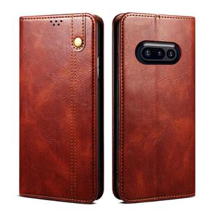 For Nothing Phone 3a Oil Wax Crazy Horse Texture Leather Phone Case(Brown)
