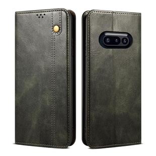 For Nothing Phone 3a Oil Wax Crazy Horse Texture Leather Phone Case(Green)