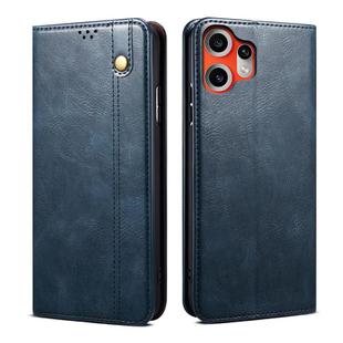 For Nothing CMF Phone 2 Pro Oil Wax Crazy Horse Texture Leather Phone Case(Blue)