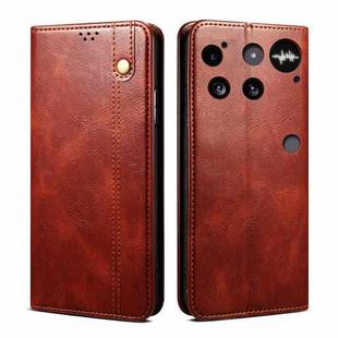 For Nothing Phone 3 Oil Wax Crazy Horse Texture Leather Phone Case(Brown)