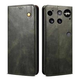 For Nothing Phone 3 Oil Wax Crazy Horse Texture Leather Phone Case(Green)