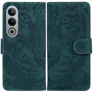 For OnePlus Nord CE4 5G Tiger Embossing Pattern Flip Leather Phone Case(Green)