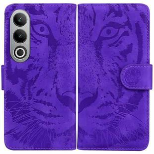 For OnePlus Nord CE4 5G Tiger Embossing Pattern Flip Leather Phone Case(Purple)