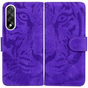 For OnePlus Ace 5 Ultra / Nord 5 5G Tiger Embossing Pattern Flip Leather Phone Case(Purple)