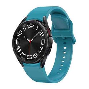 For Samsung Galaxy Watch 6 Solid Color Quick Release Silicone Watch Band(Sky Blue)