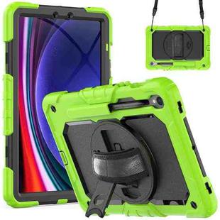 For Samsung Galaxy Tab S8 / S7 Silicone + PC Tablet Case(Yellow Green+Black)