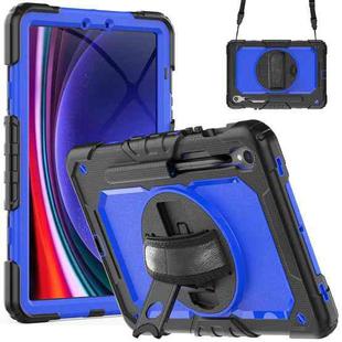 For Samsung Galaxy Tab S8 / S7 Silicone + PC Tablet Case(Black+Dark Blue)