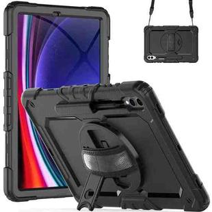For Samsung Galaxy Tab S10+ / S9+ / S9 FE+ Silicone Hybrid PC Tablet Protective Case(Black)