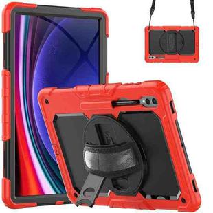 For Samsung Galaxy Tab S9 Ultra / S10 Ultra Silicone + PC Tablet Case(Red+Black)