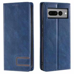 For Google Pixel 7 Pro TTUDRCH RFID Retro Texture Leather Phone Case(Blue)