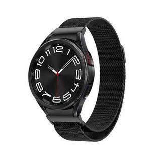 For Samsung Galaxy Watch 6 Milanese Metal Watch Band(Black)