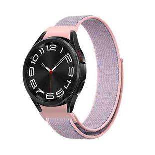 For Samsung Galaxy Watch 6 Woven Nylon Loop Watch Band(Powder Sand)