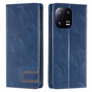 For Xiaomi 13 Pro TTUDRCH RFID Retro Texture Leather Phone Case(Blue)