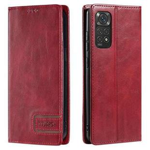 For Xiaomi Redmi Note 12S 4G Global TTUDRCH RFID Retro Texture Leather Phone Case(Red)