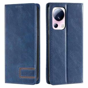 Xiaomi 13 Lite TTUDRCH RFID Retro Texture Leather Phone Case(Blue)