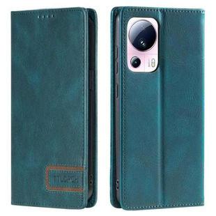 Xiaomi 13 Lite TTUDRCH RFID Retro Texture Leather Phone Case(Greem)