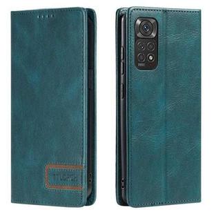 For Xiaomi Redmi Note 11 Pro 4G/5G Global TTUDRCH RFID Retro Texture Leather Phone Case(Greem)