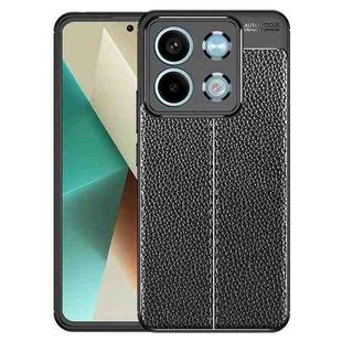 For Xiaomi Redmi Note 13 Litchi Texture Shockproof TPU Phone Case(Black)