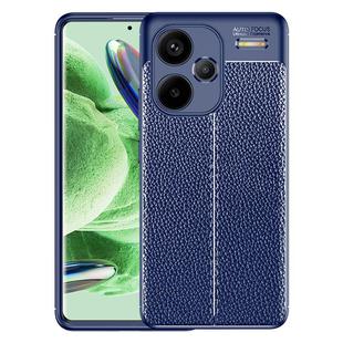 For Xiaomi Redmi Note 13 Pro+ Litchi Texture Shockproof TPU Phone Case(Blue)