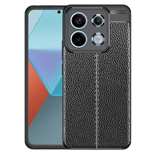 For Xiaomi Redmi Note 13 Pro Litchi Texture Shockproof TPU Phone Case(Black)