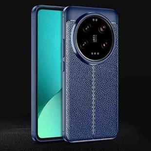 For Xiaomi 14 Ultra Litchi Texture Shockproof TPU Phone Case(Blue)