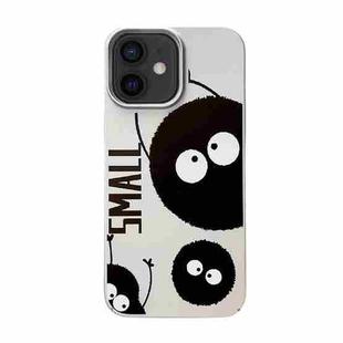 For iPhone 12 Skin Feel Pattern PC Phone Case(Briquettes)