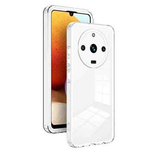For Realme 11 Pro 5G/11 Pro+ 5G 3 in 1 Clear TPU Color PC Frame Phone Case(White)