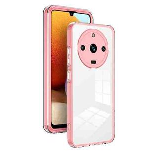 For Realme 11 Pro 5G/11 Pro+ 5G 3 in 1 Clear TPU Color PC Frame Phone Case(Pink)