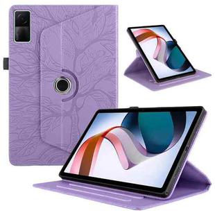 For Xiaomi Redmi Pad 10.6 2022 Tree Life Embossed Rotation Leather Smart Tablet Case(Purple)