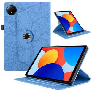 For Xiaomi Redmi Pad SE 8.7 4G Tree Life Embossed Rotation Leather Smart Tablet Case(Blue)