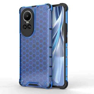 For OPPO Reno10 Global / 10 Pro Global  Honeycomb Shockproof Phone Case(Blue)