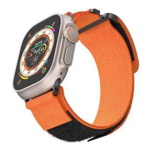 For Apple Watch Ultra 49mm AW Nylon Two-Section Watch Band(Orange)