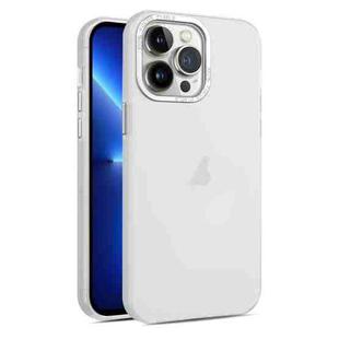 For iPhone 13 Pro Max Frosted Translucent Mist Phone Case(White)
