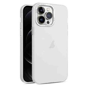 For iPhone 12 Pro Frosted Translucent Mist Phone Case(White)