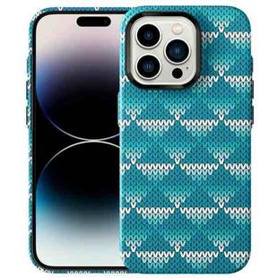 For iPhone 15 Pro Max Textile Texture Matte Ultra-thin Phone Case(Light Blue)